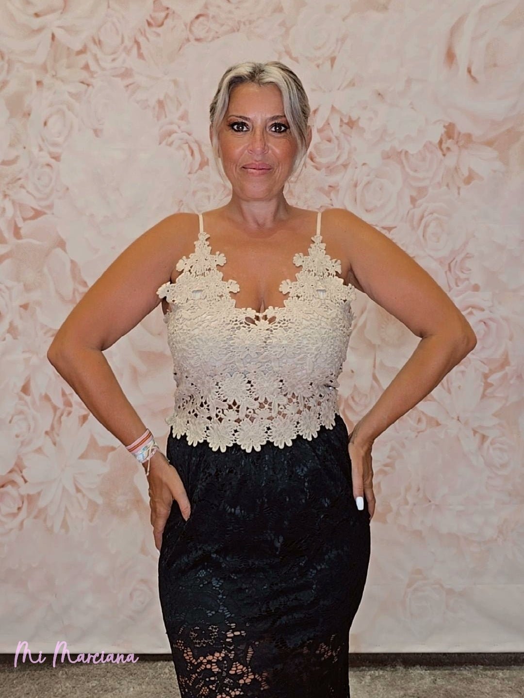 TOP BRALETTE BLONDA ENCAJE - Mi Marciana