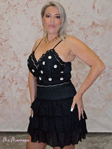 TOP BRALETTE BLONDA FLORES - Mi Marciana