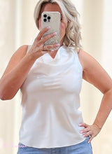 TOP LENCERO ESCOTE DRAPEADO BLANCO - Mi Marciana