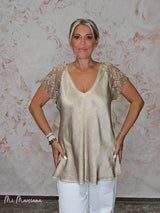 TOP LENCERO MANGA ENCAJE JOT - Mi Marciana