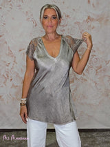 TOP LENCERO MANGA ENCAJE JOT - Mi Marciana