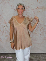 TOP LENCERO MANGA ENCAJE JOT - Mi Marciana