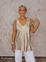 TOP LENCERO MANGA ENCAJE JOT - Mi Marciana