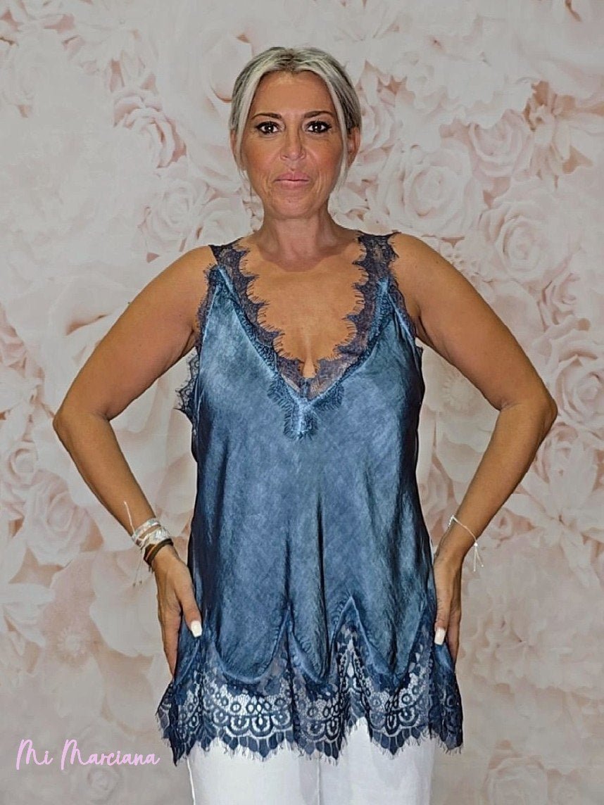 TOP LENCERO TIRANTE ENCAJE OTOÑO JOT - Mi Marciana