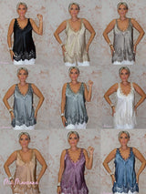 TOP LENCERO TIRANTE ENCAJE OTOÑO JOT - Mi Marciana