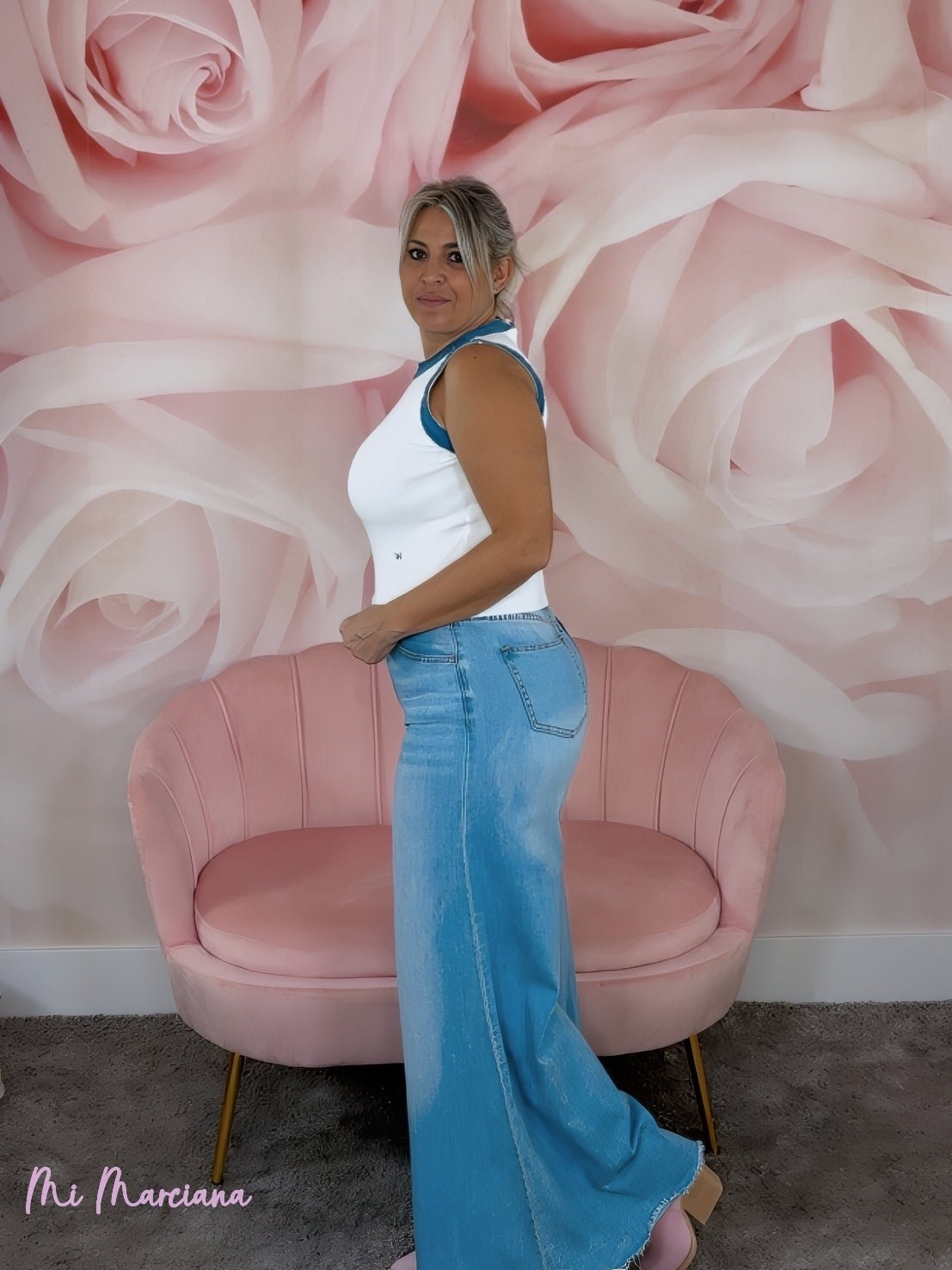 TOP PUNTO RIBETE VAQUERO - Mi Marciana