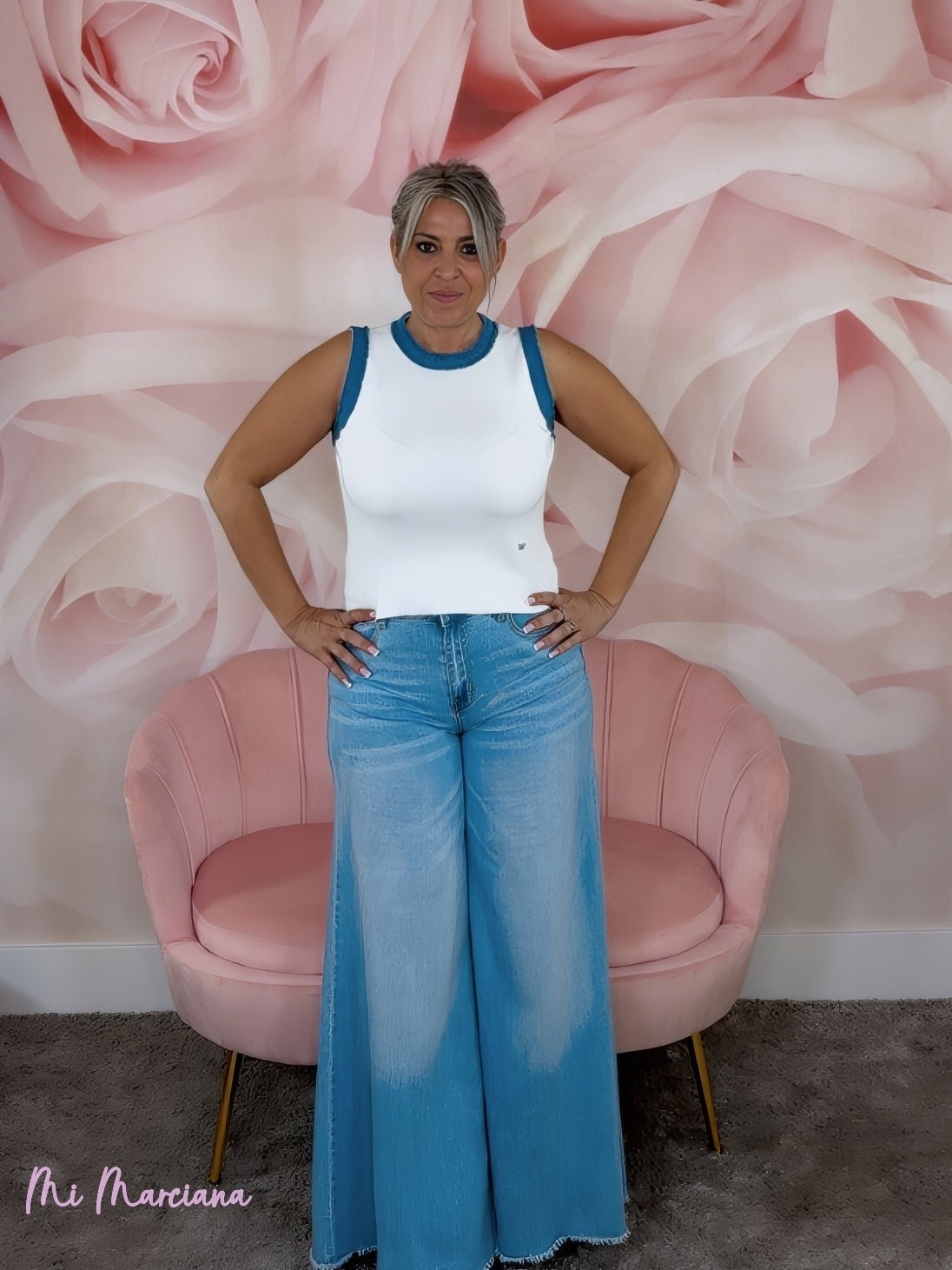 TOP PUNTO RIBETE VAQUERO - Mi Marciana