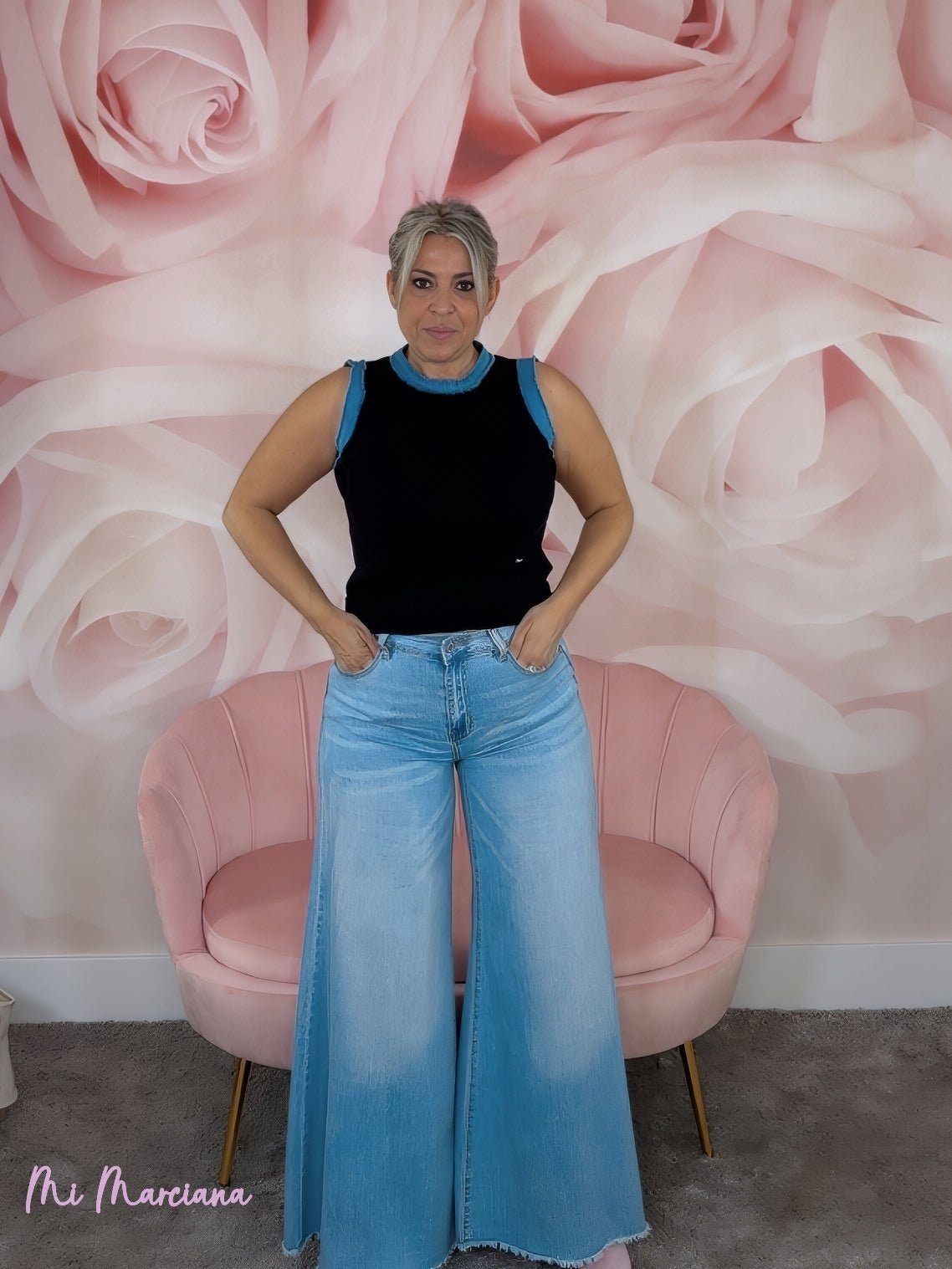 TOP PUNTO RIBETE VAQUERO - Mi Marciana