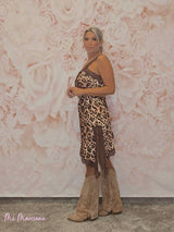 TOP VESTIDO LENCERO ANIMAL PRINT JOT - Mi Marciana