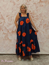 VESTIDO AMAPOLA MARINO - Mi Marciana