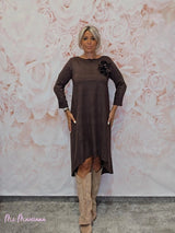 VESTIDO ANTELINA ASIMÉTRICO JOT - Mi Marciana