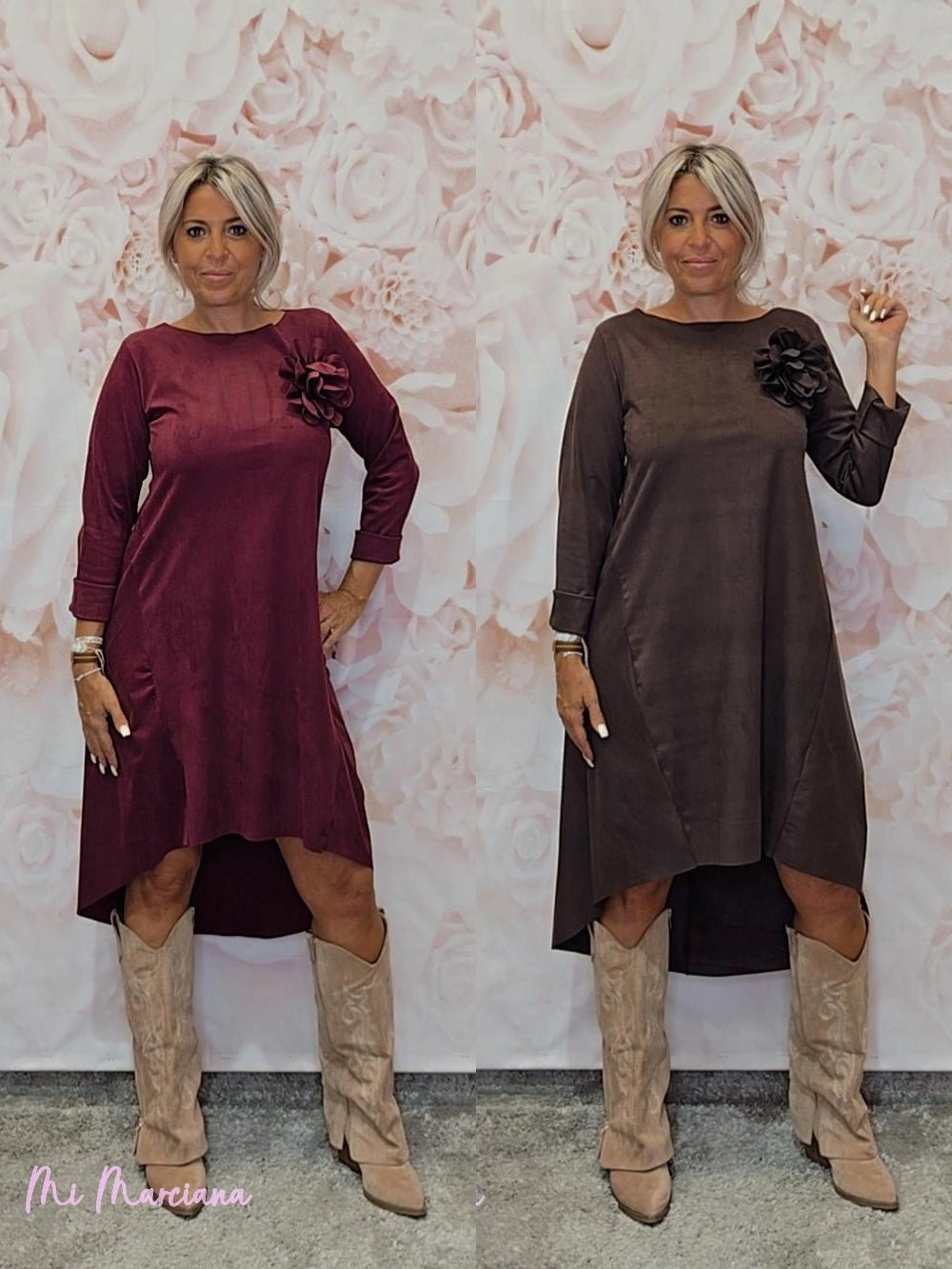 VESTIDO ANTELINA ASIMÉTRICO JOT - Mi Marciana