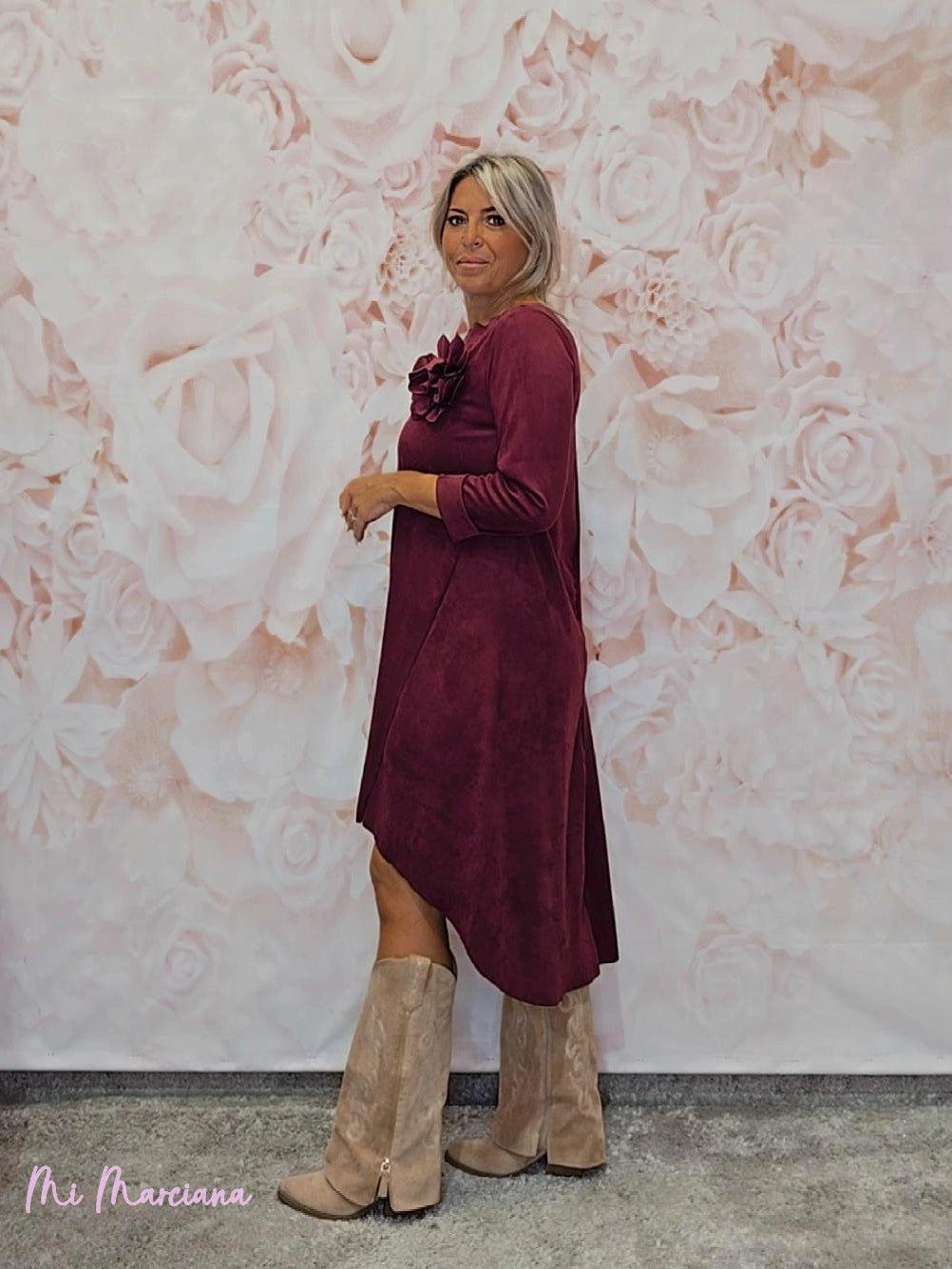 VESTIDO ANTELINA ASIMÉTRICO JOT - Mi Marciana