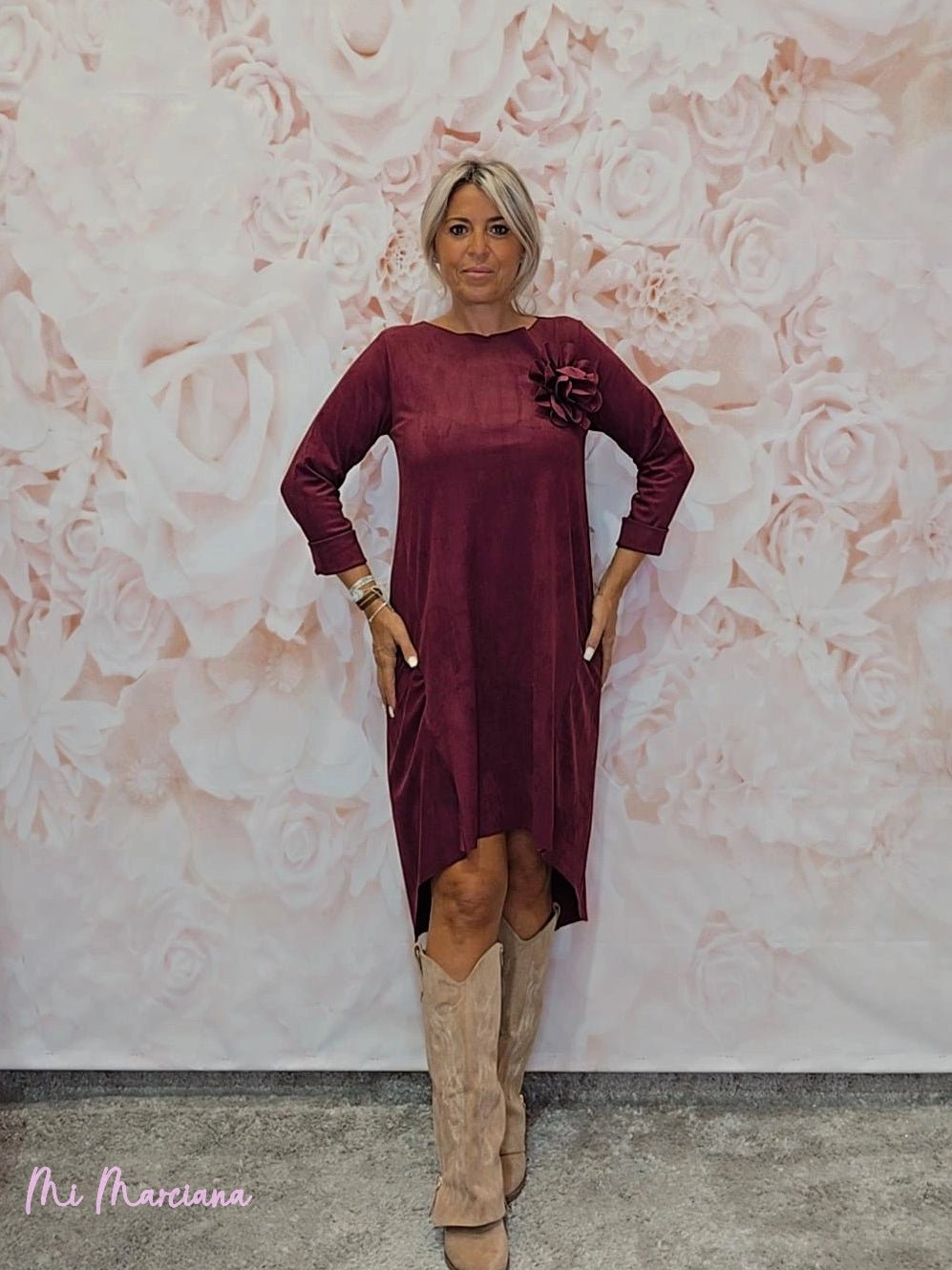 VESTIDO ANTELINA ASIMÉTRICO JOT - Mi Marciana