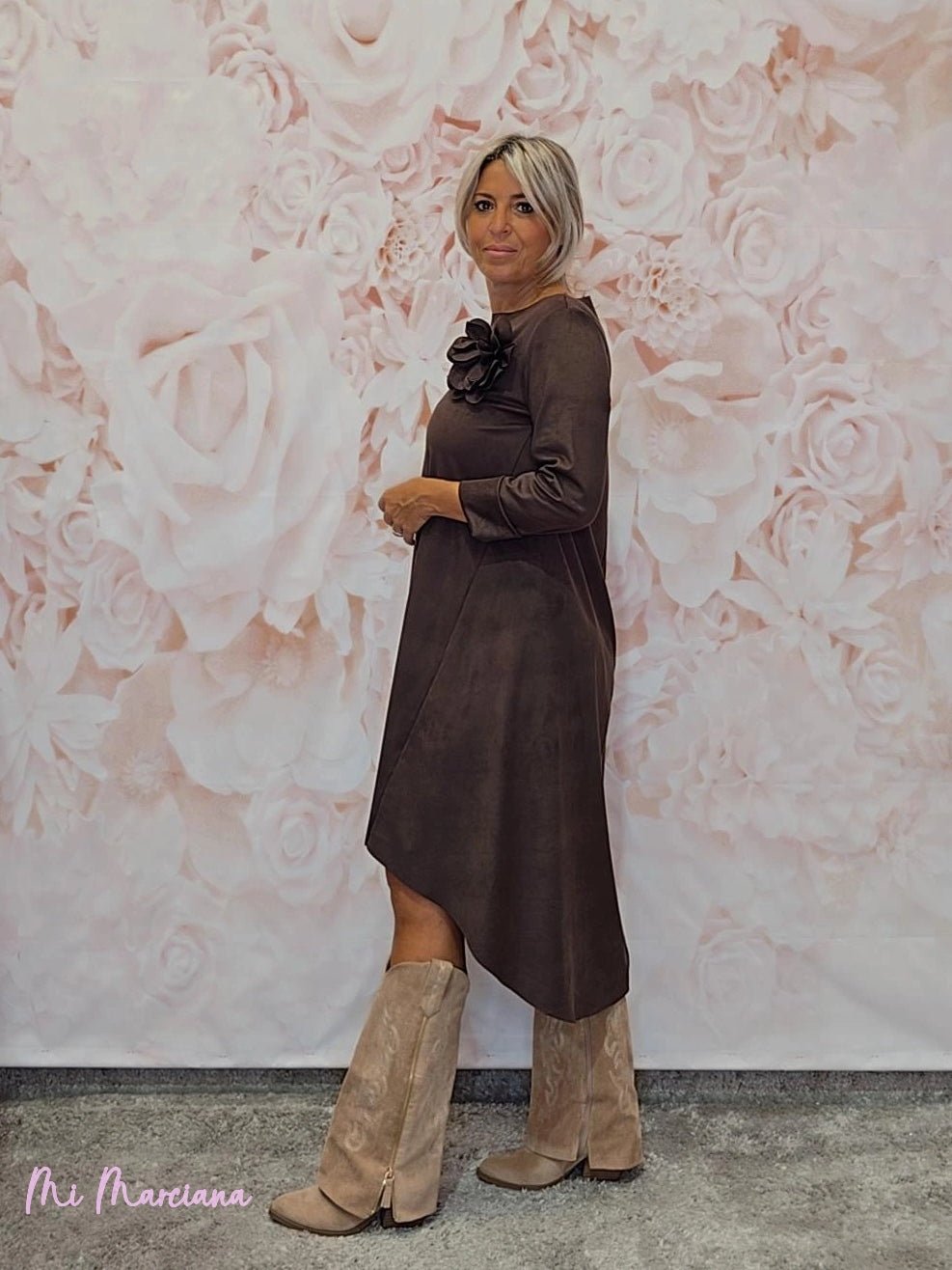 VESTIDO ANTELINA ASIMÉTRICO JOT - Mi Marciana