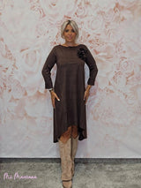 VESTIDO ANTELINA ASIMÉTRICO JOT - Mi Marciana