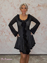 VESTIDO ASIMÉTRICO PUNTO CHORRERAS JOT - Mi Marciana