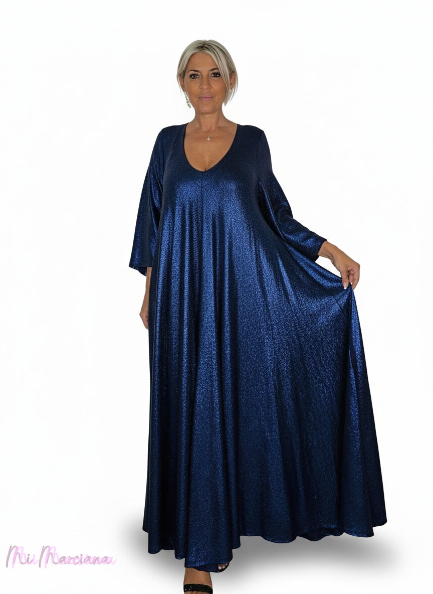 VESTIDO OVERSIZE PICO LUREX