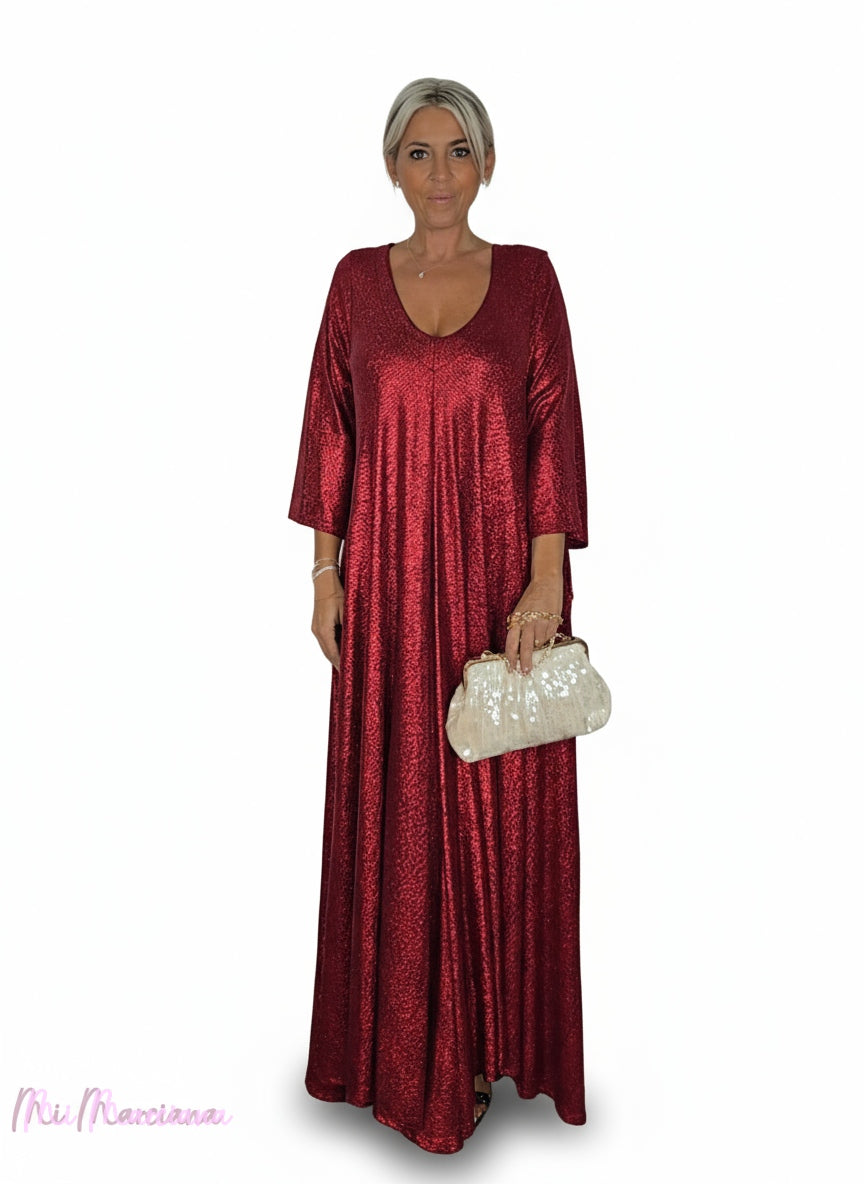 VESTIDO OVERSIZE PICO LUREX