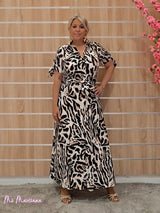 VESTIDO CAMISERO ANIMAL PRINT - Mi Marciana