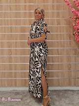 VESTIDO CAMISERO ANIMAL PRINT - Mi Marciana