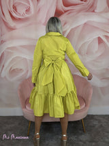 VESTIDO CAROLINA CORTO LIMA - Mi Marciana