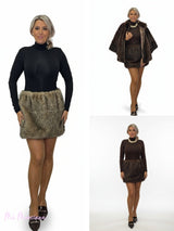 VESTIDO CORTO COMBINADO PELO LUMINA - Mi Marciana