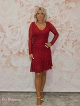 VESTIDO CORTO ENCAJE QUILLAS JOT - Mi Marciana