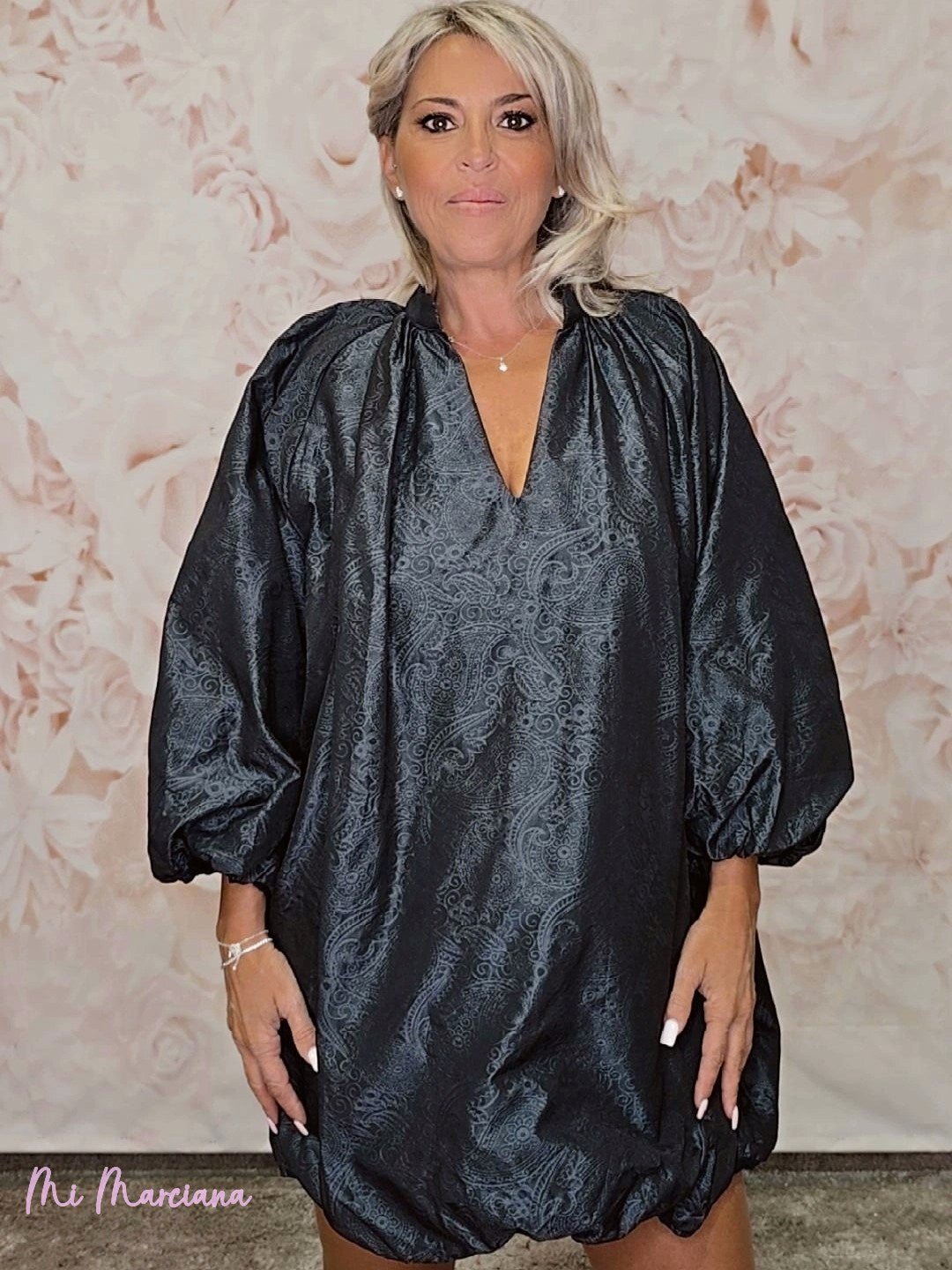 VESTIDO CORTO GLOBO CACHEMIR JOT - Mi Marciana