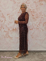 VESTIDO DRAPEADO ANIMAL PRINT JOT - Mi Marciana