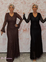 VESTIDO ENCAJE QUILLAS JOT - Mi Marciana