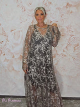 VESTIDO ENCAJE VOLANTE JOT - Mi Marciana