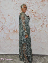 VESTIDO ENCAJE VOLANTE JOT - Mi Marciana