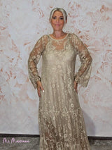 VESTIDO ENCAJE VOLANTE JOT - Mi Marciana