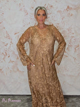 VESTIDO ENCAJE VOLANTE JOT - Mi Marciana