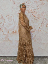 VESTIDO ENCAJE VOLANTE JOT - Mi Marciana