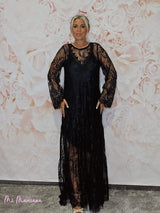 VESTIDO ENCAJE VOLANTE JOT - Mi Marciana