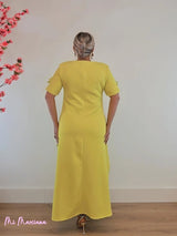 VESTIDO FLORES 3D MANGA CORTA LIMA - Mi Marciana