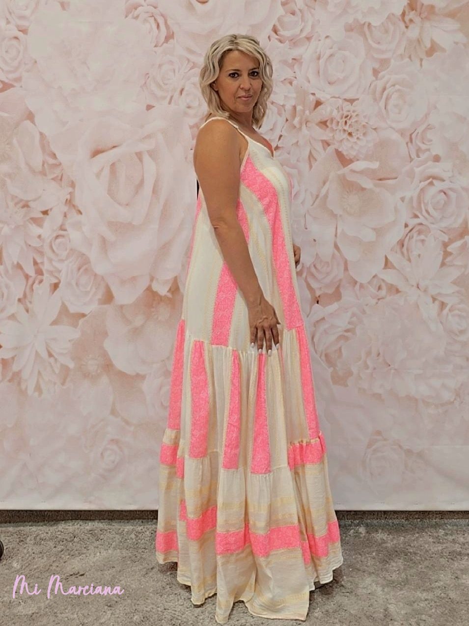 VESTIDO IBIZA TIRANTES LARGO VUELO - Mi Marciana