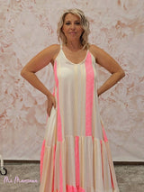 VESTIDO IBIZA TIRANTES LARGO VUELO - Mi Marciana