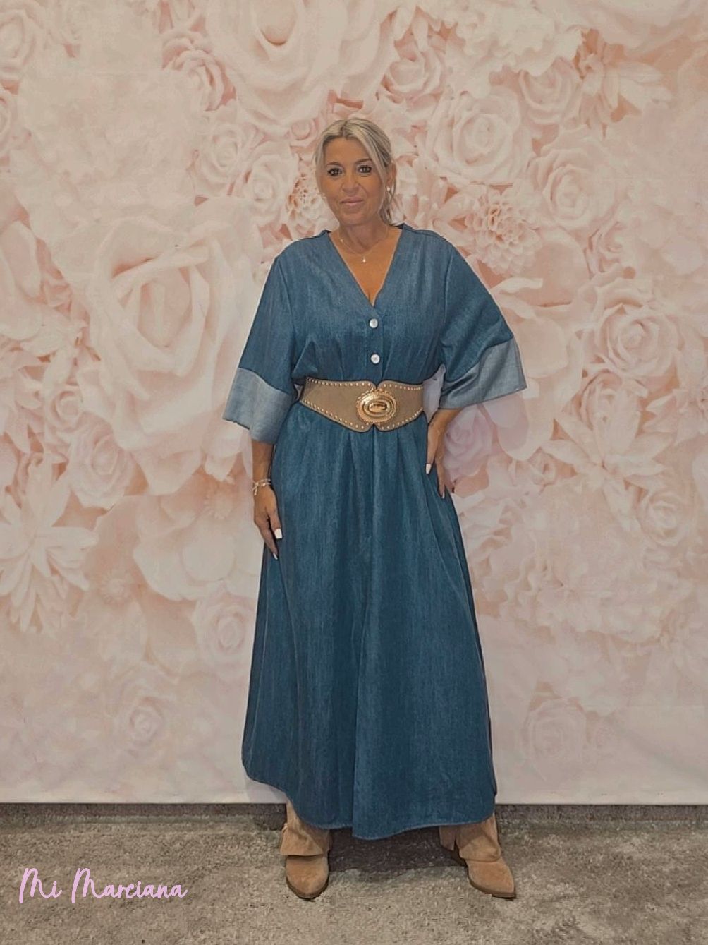 VESTIDO LARGO DENIM JOT - Mi Marciana