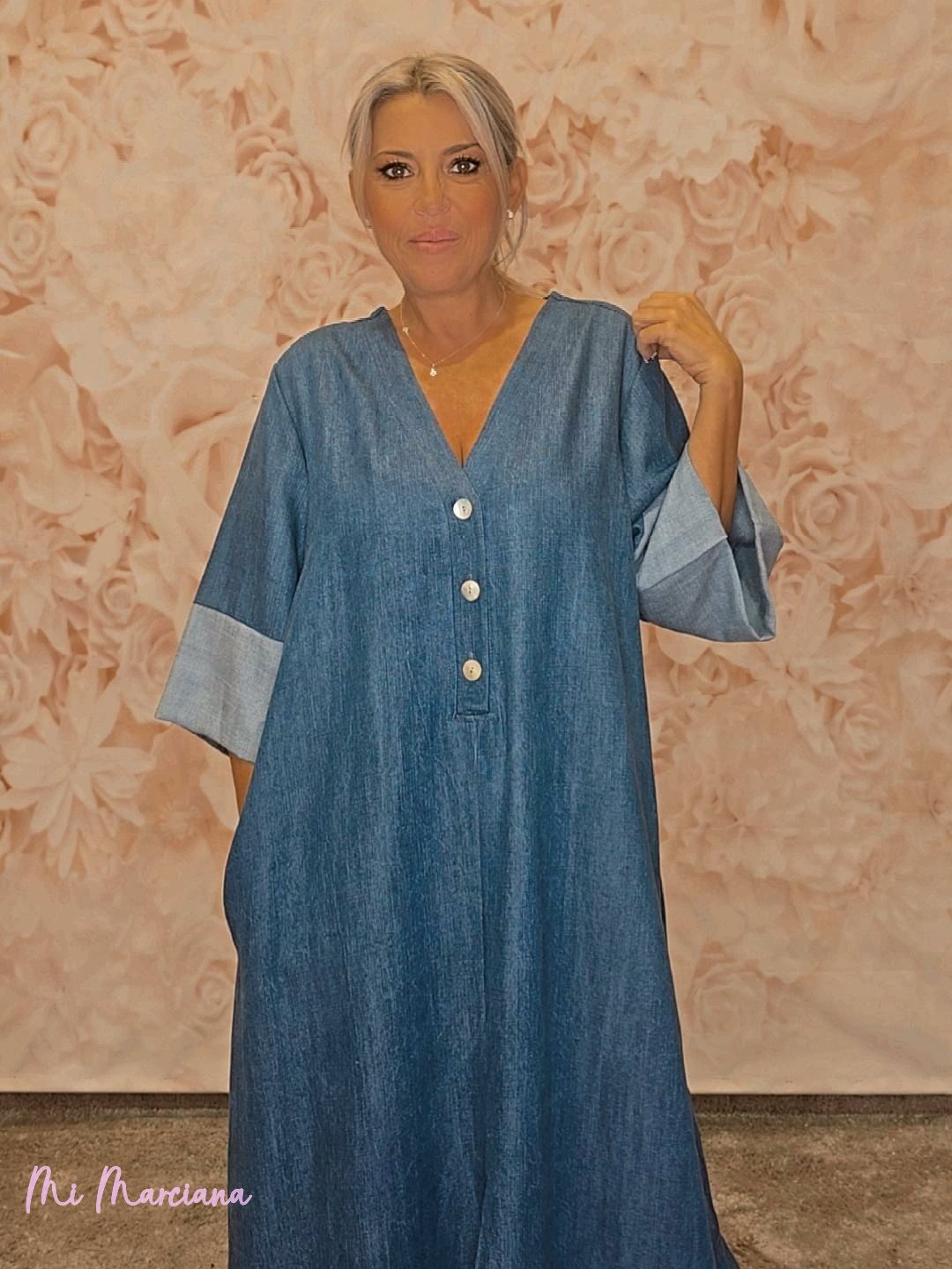 VESTIDO LARGO DENIM JOT - Mi Marciana