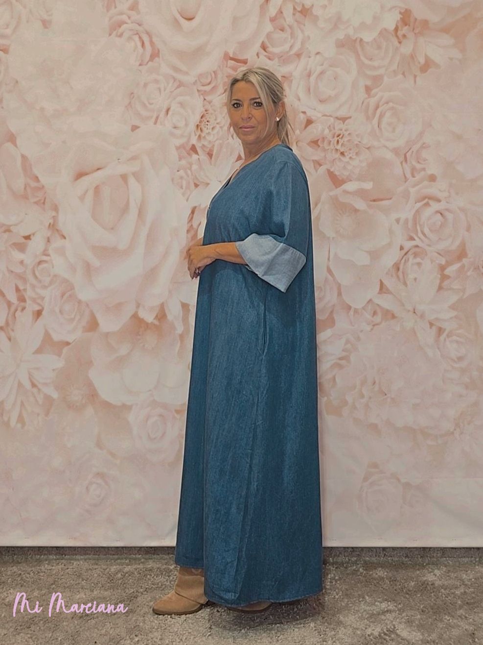 VESTIDO LARGO DENIM JOT - Mi Marciana