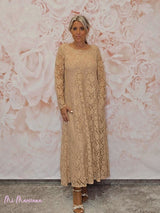 VESTIDO LARGO ENCAJE JOT - Mi Marciana