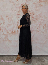 VESTIDO LARGO ENCAJE JOT - Mi Marciana