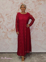 VESTIDO LARGO ENCAJE JOT - Mi Marciana