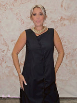 VESTIDO LARGO FRUNCIDO JOT - Mi Marciana