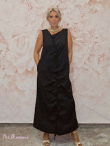 VESTIDO LARGO FRUNCIDO JOT - Mi Marciana