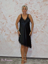 VESTIDO LENCERO CORTO ASIMÉTRICO JOT - Mi Marciana