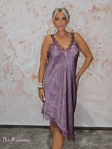 VESTIDO LENCERO CORTO ASIMÉTRICO JOT - Mi Marciana